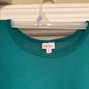 LuLaRoe Teal Crew Neck dress